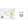 Mug painted nautical chart - Bretagne