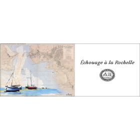 Mug carte marine peinte - Echouage à la Rochelle
