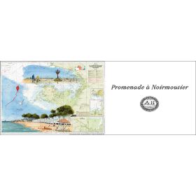 Mug carte marine peinte - Promenade à Noirmoutier