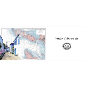 Mug carte marine peinte - Visite d'Ars en Ré