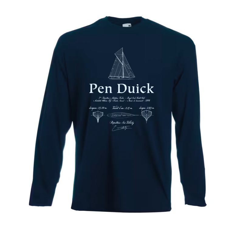 Tee shirt Pen Duick - Croquis - marine - manches longues
