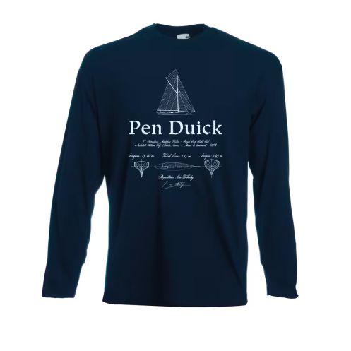 Tee shirt Pen Duick - Croquis - marine - manches longues Tee shirt Pen Duick - Croquis - marine - manches longues