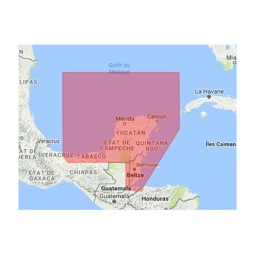 C-map M-NA-D947-MS Coatzacoalcos, MX to Honduras bay, GT