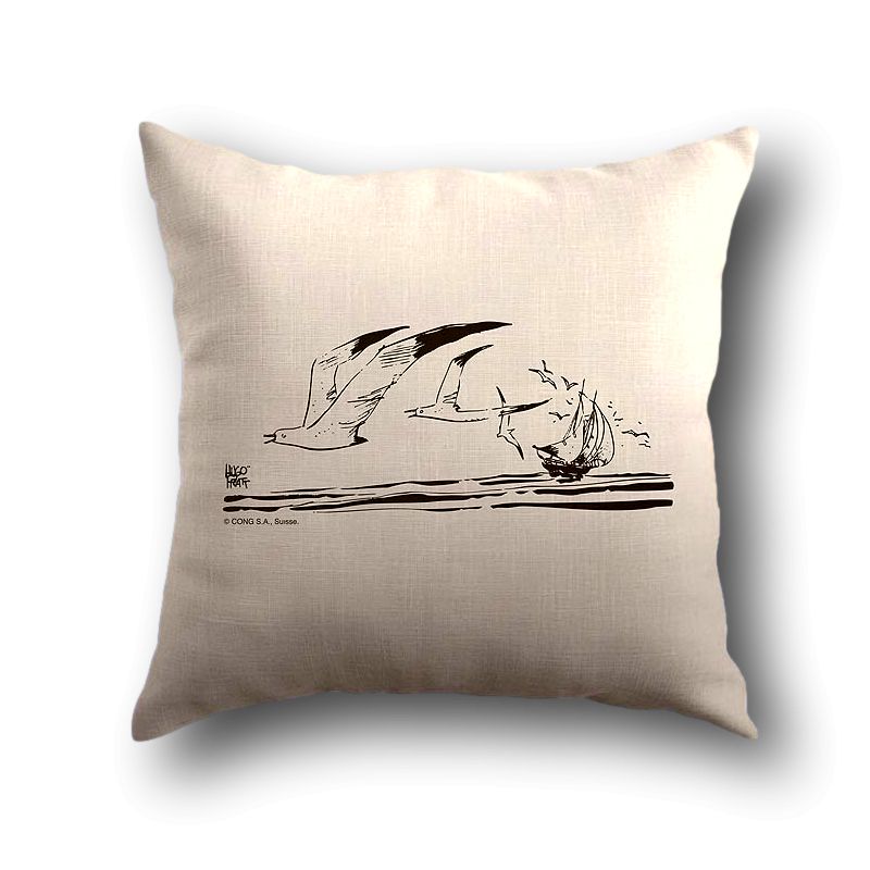 Coussin Corto Maltese - Mouettes