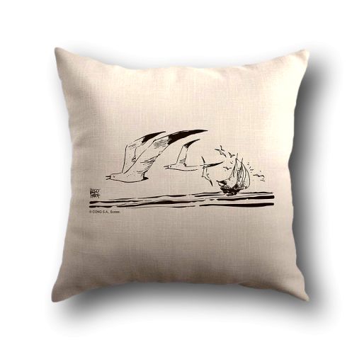 Coussin Corto Maltese - Mouettes Coussin Corto Maltese - Mouettes