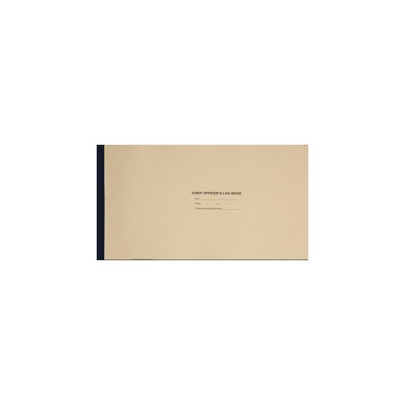 KH Charts - LBK0070 - KH Chief Officer's Log Book - 3 Months
