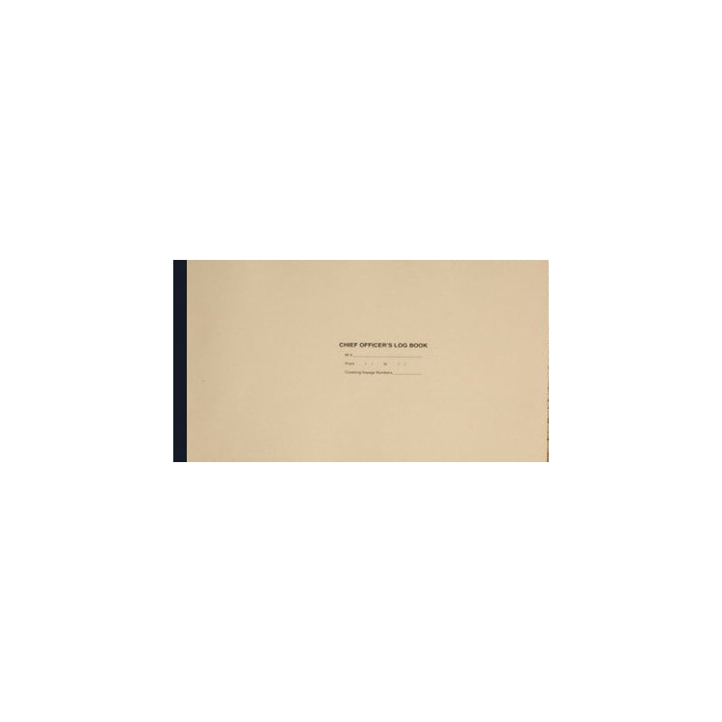 KH Charts - LBK0080 - KH Chief Officer's Log Book - 6 Months