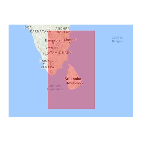 C-map M-IN-D213-MS India south east coast and Sri Lanka