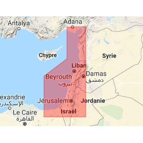 C-map M-ME-D015-MS Israel, Lebanon and Syria