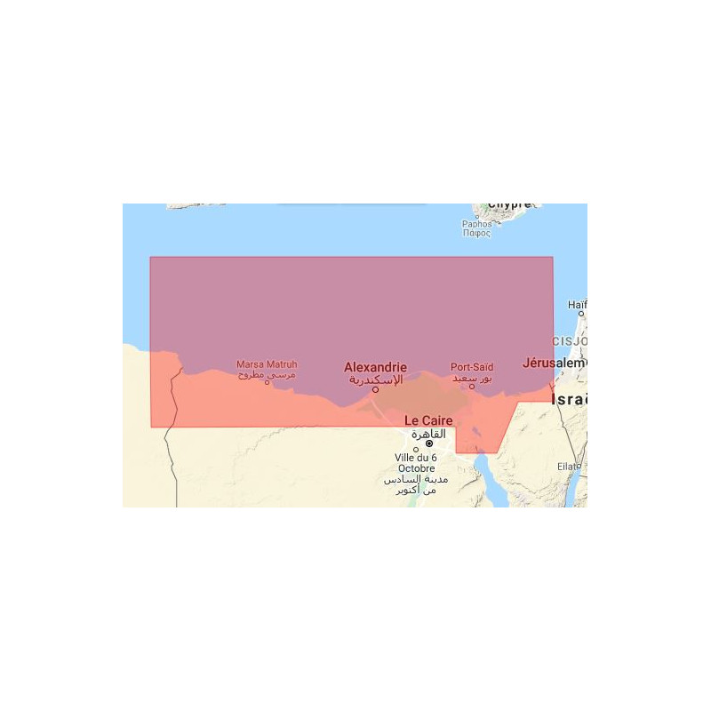 C-map M-ME-D014-MS Egyptian Mediterranean coast