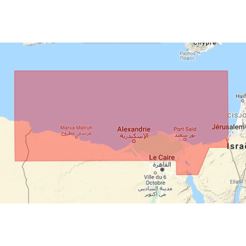 C-map M-ME-D014-MS Egyptian Mediterranean coast