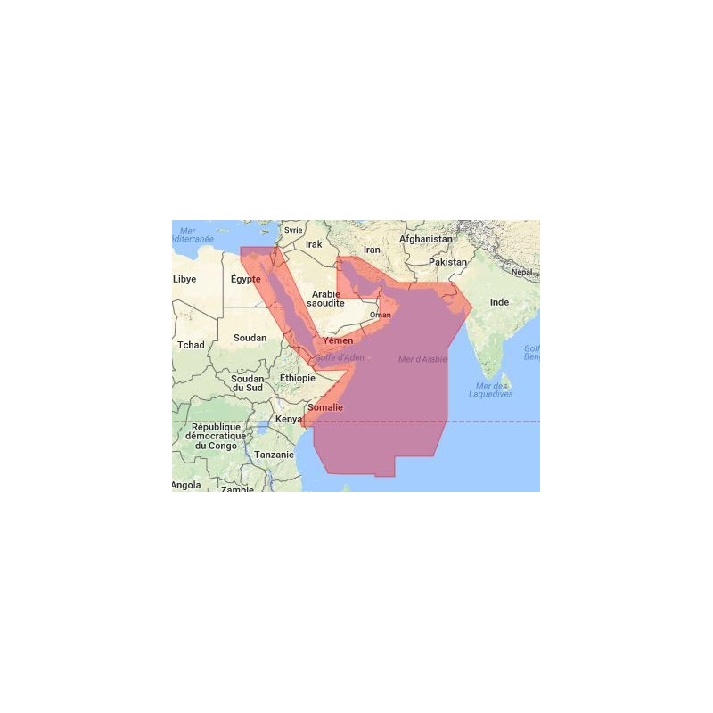 C-map M-ME-D204-MS Red sea to the gulf, Seychelles islands