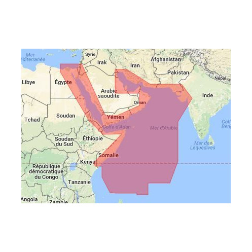 C-map M-ME-D204-MS Red sea to the gulf, Seychelles islands