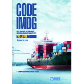 OMI - Code Maritime International des Matières Dangereuse (Code IMDG) y compris l'amendement 41-22 2022 (2 volumes)
