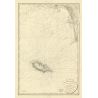Reproduction of old nautical chart - 147 - ILE d'YEU - FRANCE (Côte Ouest) - ATLANTIQUE - (1828 - ?)