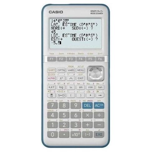 Casio GRAPH 35 avec logiciel de navigation astronomique Navastro