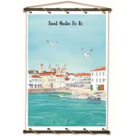 Toile tendue coton Saint Martin de Ré