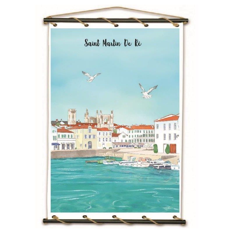 Toile tendue coton Saint Martin de Ré