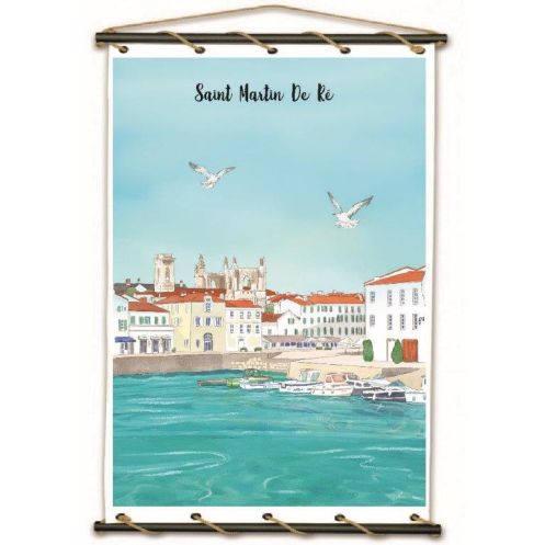 Toile tendue coton Saint Martin de Ré Toile tendue coton Saint Martin de Ré