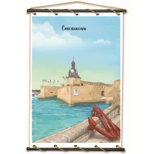 Toile tendue coton Concarneau Toile tendue coton Concarneau