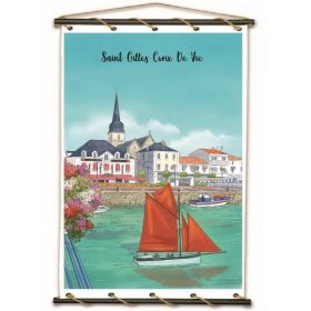 Toile tendue coton Saint Gilles Croix de Vie