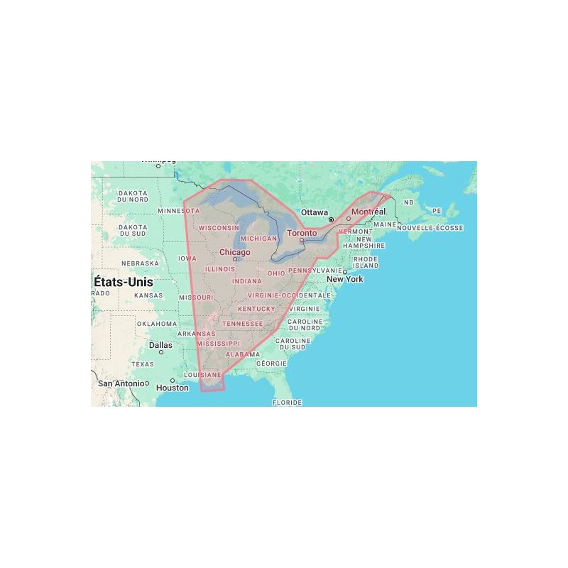 C-map M-NA-D053-MS Great lakes and rivers continental
