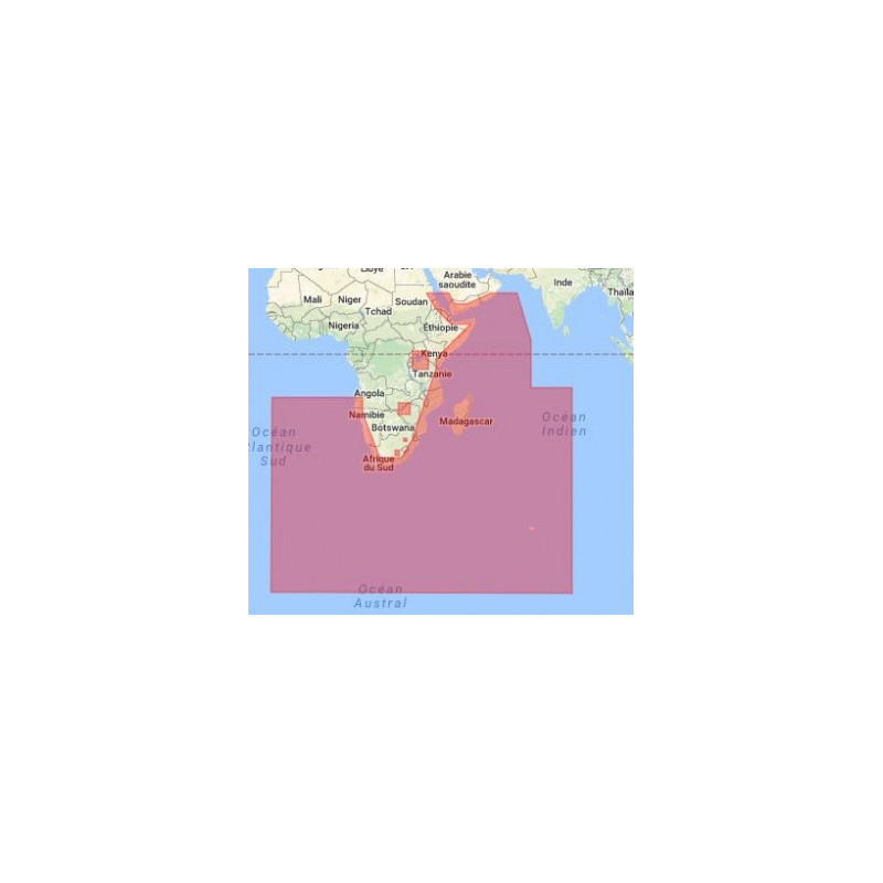C-map - M-AF-T-209-D - digital nautical chart - South and east Africa