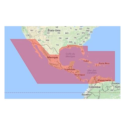 C-map - M-NA-T-205-R - digital nautical chart - Central America and Caribbean