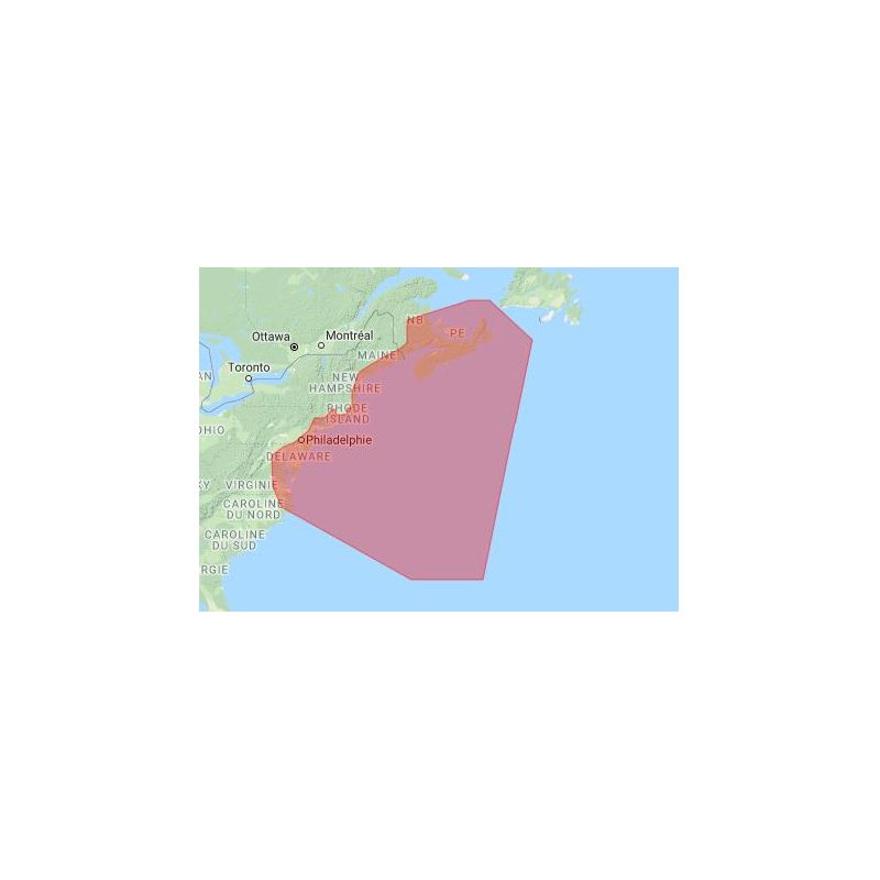 C-map - M-NA-T-202-R - carte marine numérique - De la Nouvelle-Écosse à la baie de Chesapeake