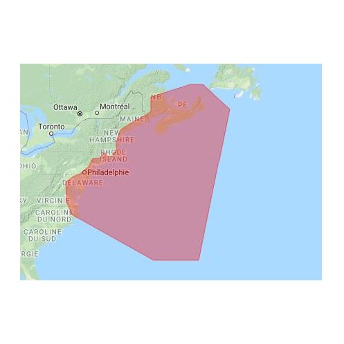 C-map - M-NA-T-202-R - digital nautical chart - Nova Scotia to Chesapeake bay