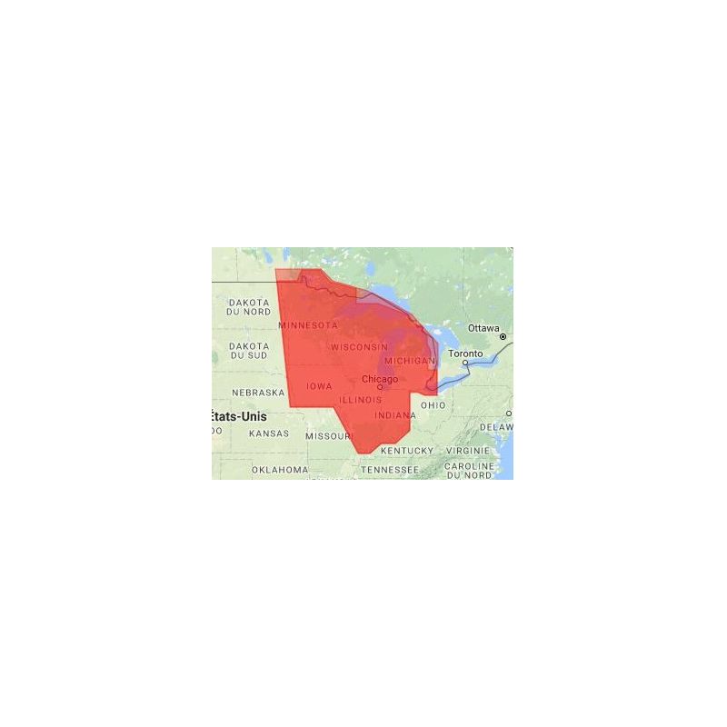C-map - M-NA-T-212-R - digital nautical chart - US lakes: north central