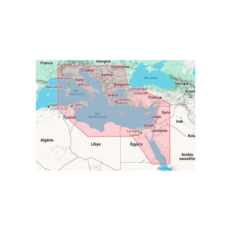 C-map - M-EM-T-111-D - digital nautical chart - East Mediterranean