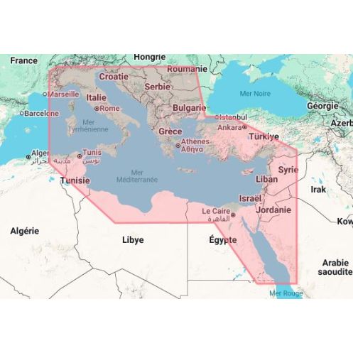 C-map - M-EM-T-111-D - digital nautical chart - East Mediterranean