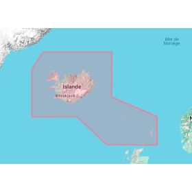 C-map - M-EN-D410-MS - carte marine numérique - Islande, Féroé, Shetland et Orcades