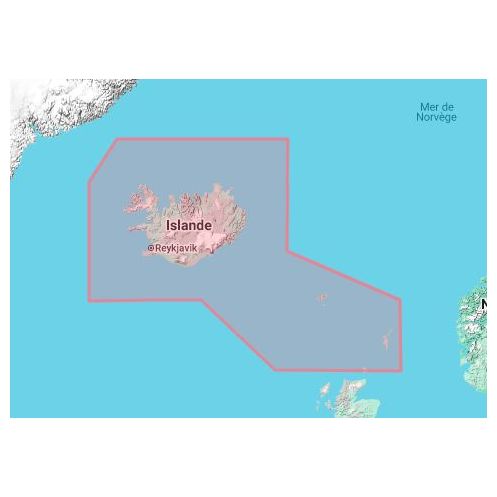 C-map - M-EN-D410-MS - carte marine numérique - Islande, Féroé, Shetland et Orcades
