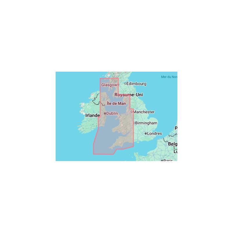 C-map - M-EW-D321-MS - carte marine numérique - Mer d'Irlande et canal de Bristol