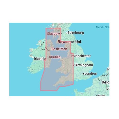 C-map - M-EW-D321-MS - carte marine numérique - Mer d'Irlande et canal de Bristol