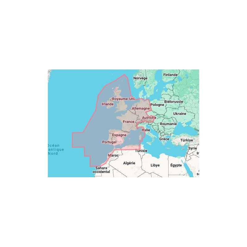 C-map - M-EW-Y060-MS - digital nautical chart - Central, west Europe continental