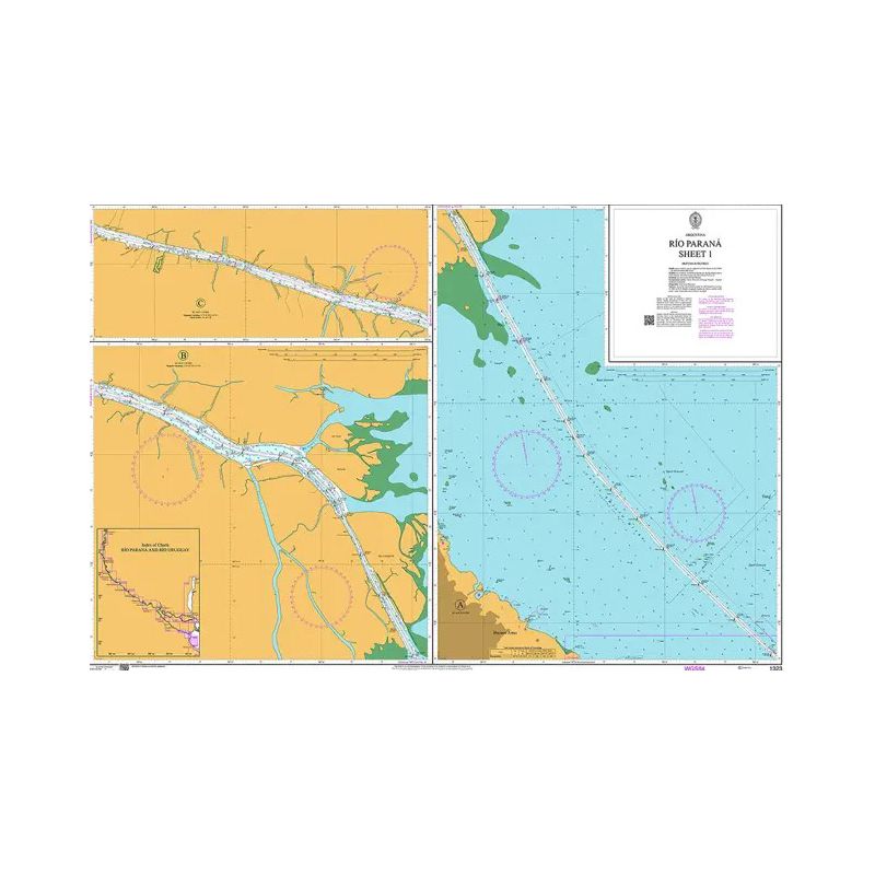 Admiralty - 1323 - nautical chart - Rio Parana Sheet 1