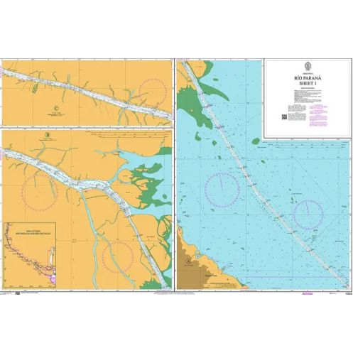 Admiralty - 1323 - nautical chart - Rio Parana Sheet 1