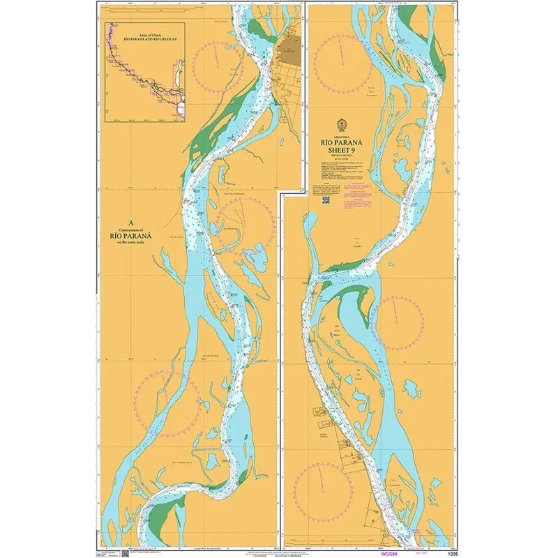 Admiralty - 1335 - nautical chart - Río Paraná Sheet 9
