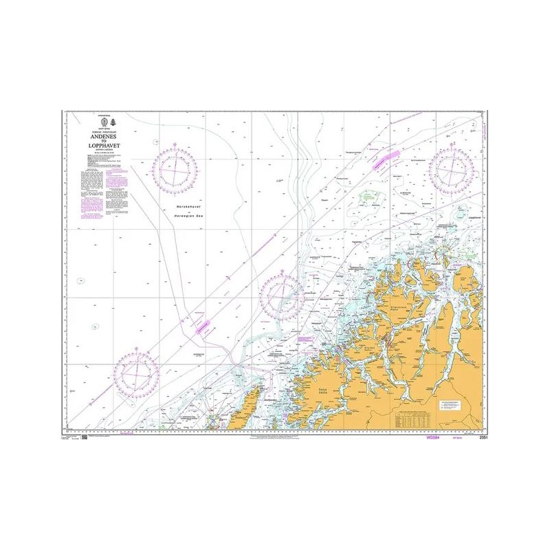 Admiralty - 2351 - nautical chart - Andenes to Lopphavet