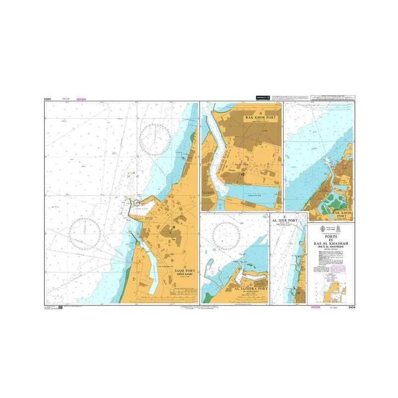 Admiralty - 3404 - carte marine - Ports de Ras al-Khaimah