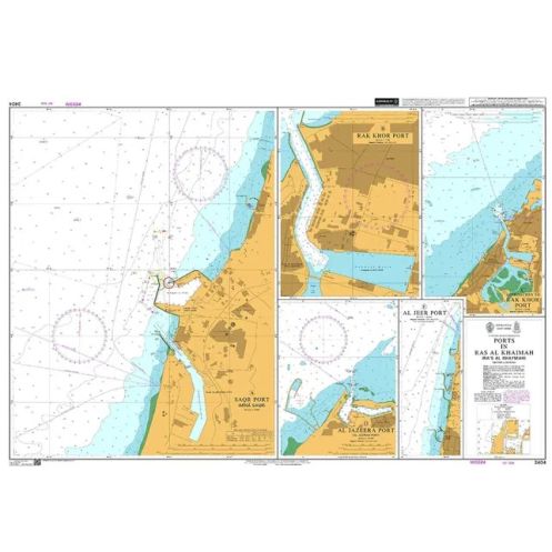 Admiralty - 3404 - carte marine - Ports de Ras al-Khaimah