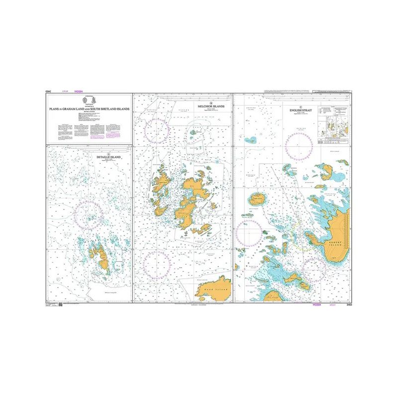 Admiralty - 3463 - nautical chart - Plans in Graham Land and South Shetland Islands