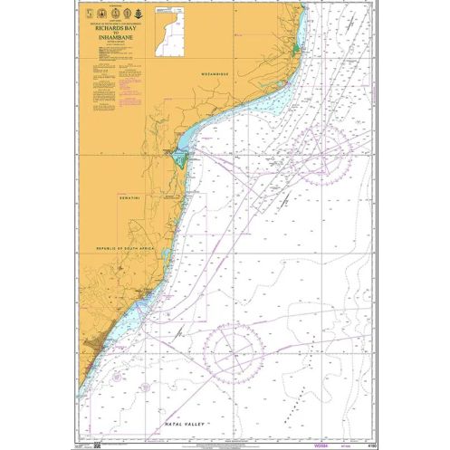 Admiralty - 4180 - carte marine - De Richards Bay à Inhambane