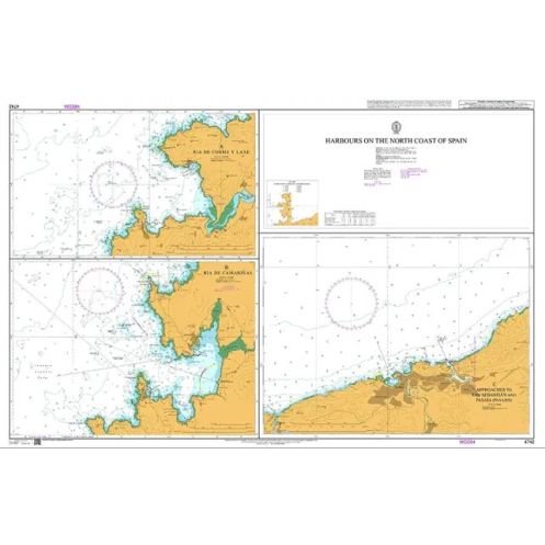 Admiralty - 4742 - nautical chart - Harbours on the North Coast of Spain