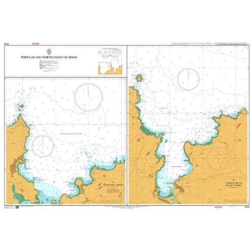 Admiralty - 4743 - nautical chart - Ports on the North Coast of Spain