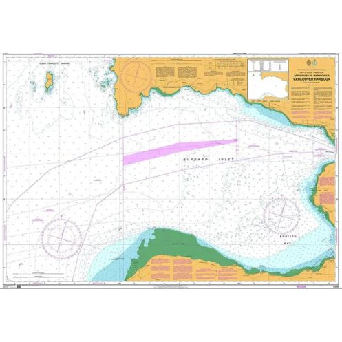 Admiralty - 4966 - nautical chart - Approaches to/Approaches à Vancouver Harbour