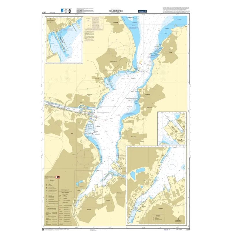 DHO - DE34 - nautical chart - Kieler Forde